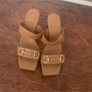 Jeffrey Campbell Lively Horsebit Sandal Sz 7